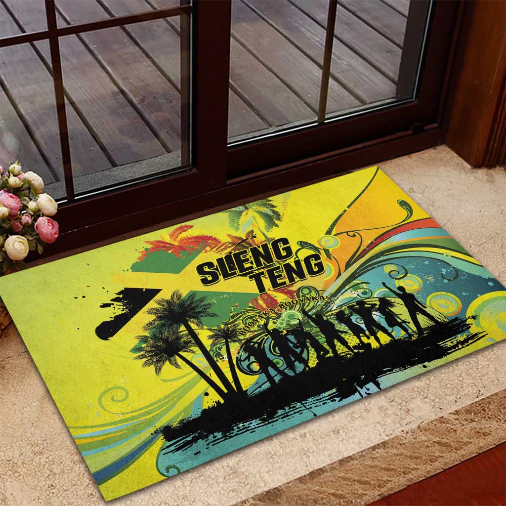 Jamaica Sleng Teng Riddim Rubber Doormat Booyaka Booyaka - Wonder Print Shop