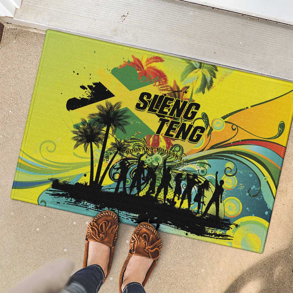 Jamaica Sleng Teng Riddim Rubber Doormat Booyaka Booyaka - Wonder Print Shop