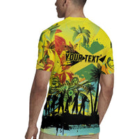 Personalized Jamaica Sleng Teng Riddim Rugby Jersey Booyaka Booyaka - Wonder Print Shop