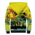 Personalized Jamaica Sleng Teng Riddim Sherpa Hoodie Booyaka Booyaka - Wonder Print Shop