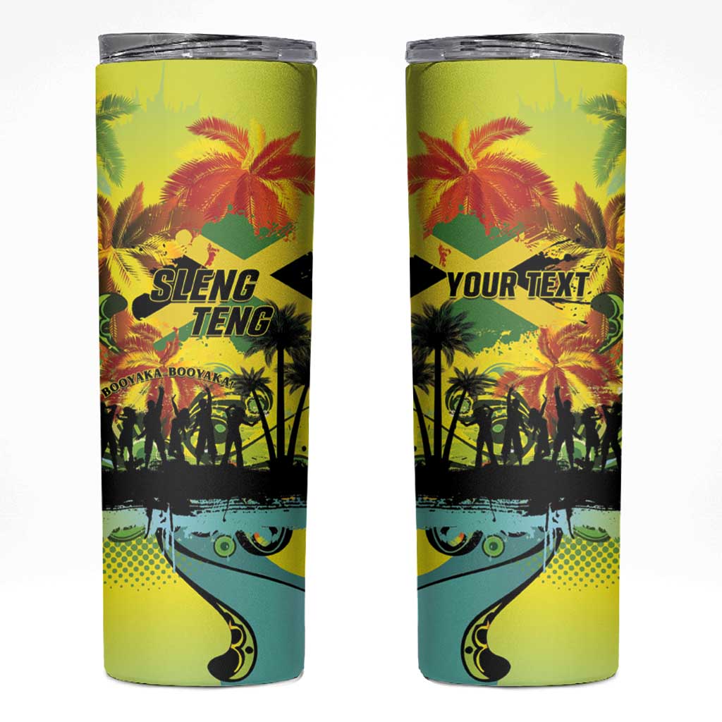 Personalized Jamaica Sleng Teng Riddim Skinny Tumbler Booyaka Booyaka - Wonder Print Shop