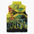 Personalized Jamaica Sleng Teng Riddim Sleeveless Puffer Jacket Booyaka Booyaka - Wonder Print Shop