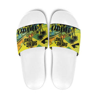 Jamaica Sleng Teng Riddim Slide Sandals Booyaka Booyaka - Wonder Print Shop