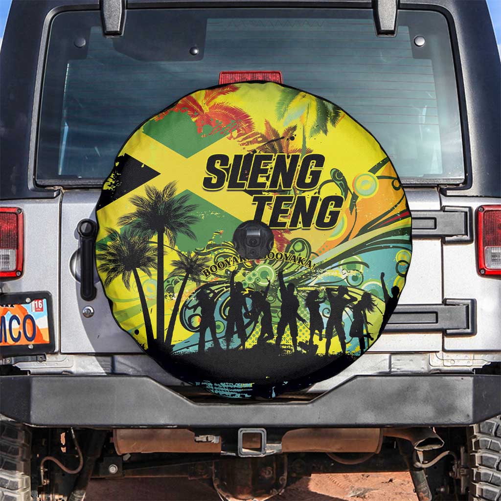 Jamaica Sleng Teng Riddim Spare Tire Cover Booyaka Booyaka - Wonder Print Shop
