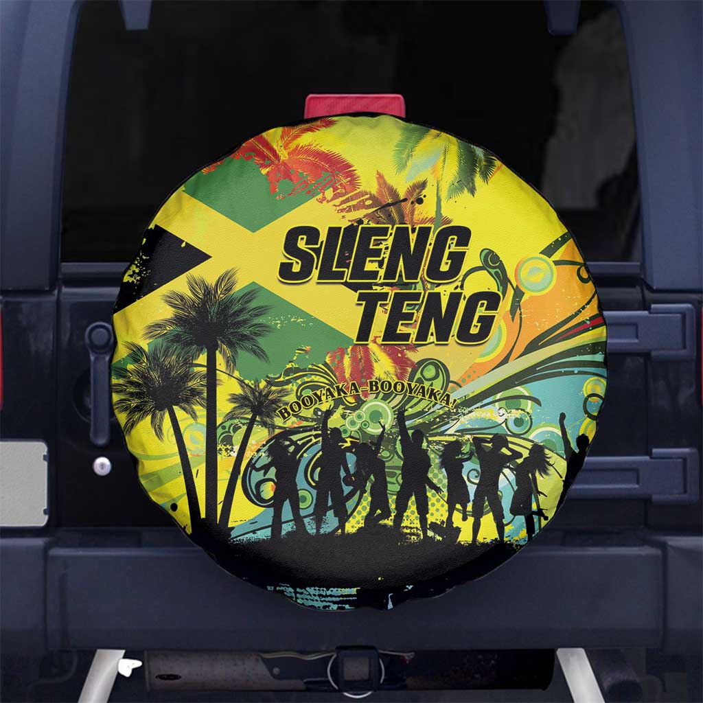 Jamaica Sleng Teng Riddim Spare Tire Cover Booyaka Booyaka - Wonder Print Shop