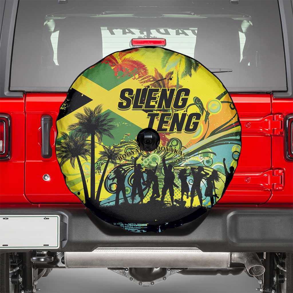 Jamaica Sleng Teng Riddim Spare Tire Cover Booyaka Booyaka - Wonder Print Shop
