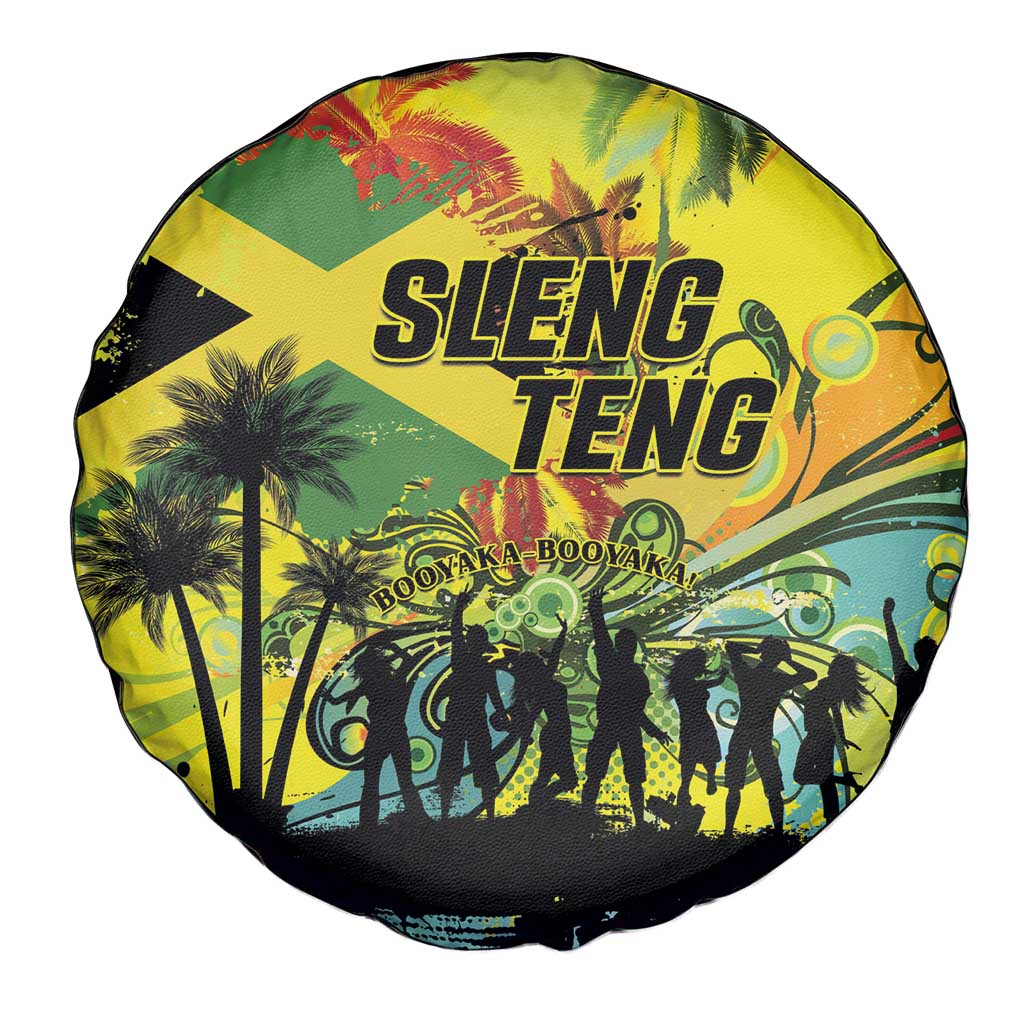 Jamaica Sleng Teng Riddim Spare Tire Cover Booyaka Booyaka - Wonder Print Shop
