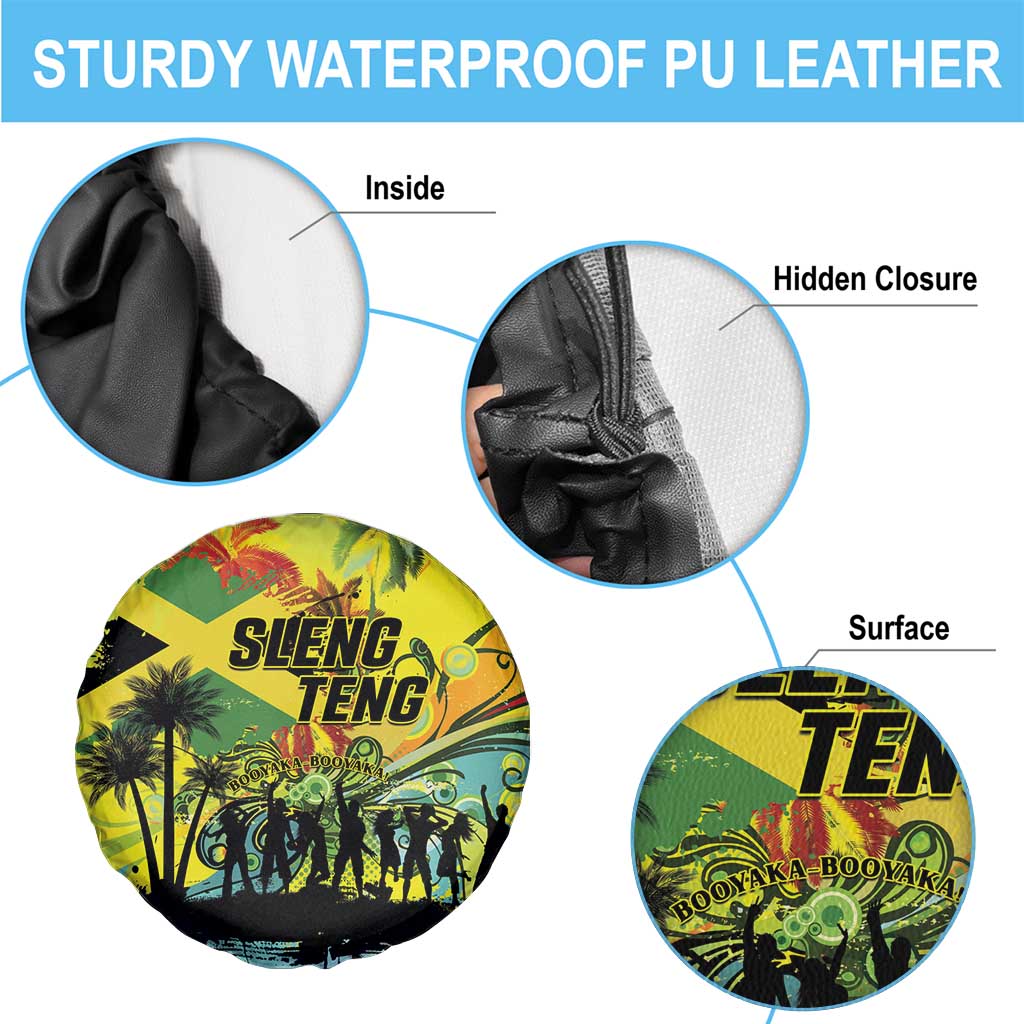 Jamaica Sleng Teng Riddim Spare Tire Cover Booyaka Booyaka - Wonder Print Shop