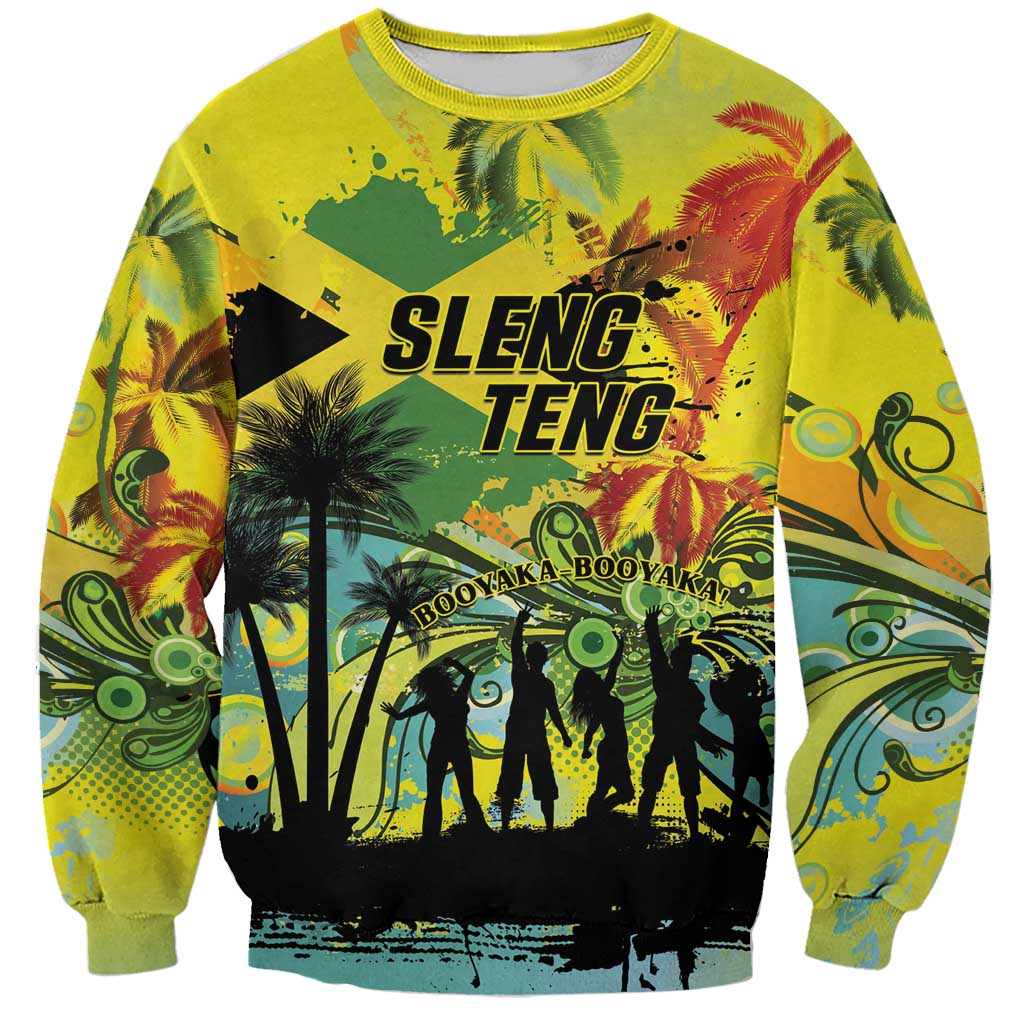 Personalized Jamaica Sleng Teng Riddim Sweatshirt Booyaka Booyaka - Wonder Print Shop