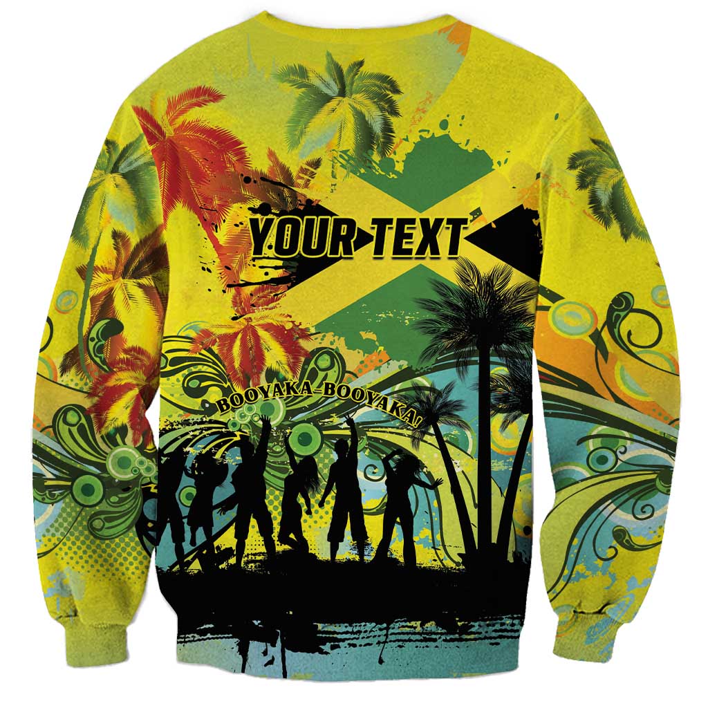 Personalized Jamaica Sleng Teng Riddim Sweatshirt Booyaka Booyaka - Wonder Print Shop
