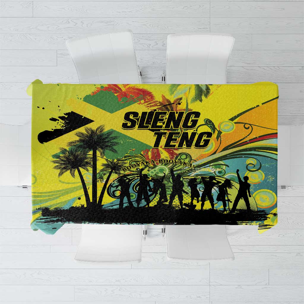 Jamaica Sleng Teng Riddim Tablecloth Booyaka Booyaka - Wonder Print Shop