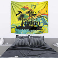 Jamaica Sleng Teng Riddim Tapestry Booyaka Booyaka - Wonder Print Shop