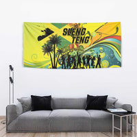 Jamaica Sleng Teng Riddim Tapestry Booyaka Booyaka - Wonder Print Shop
