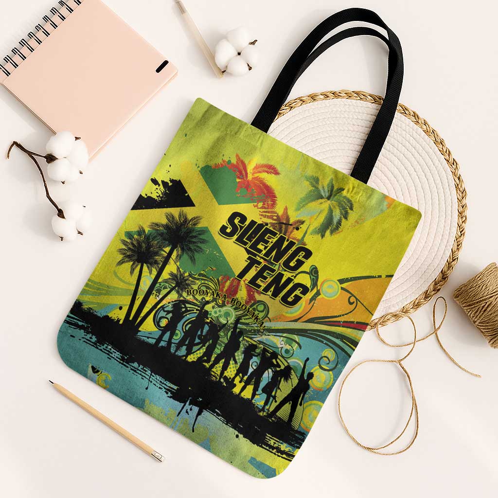 Jamaica Sleng Teng Riddim Tote Bag Booyaka Booyaka - Wonder Print Shop