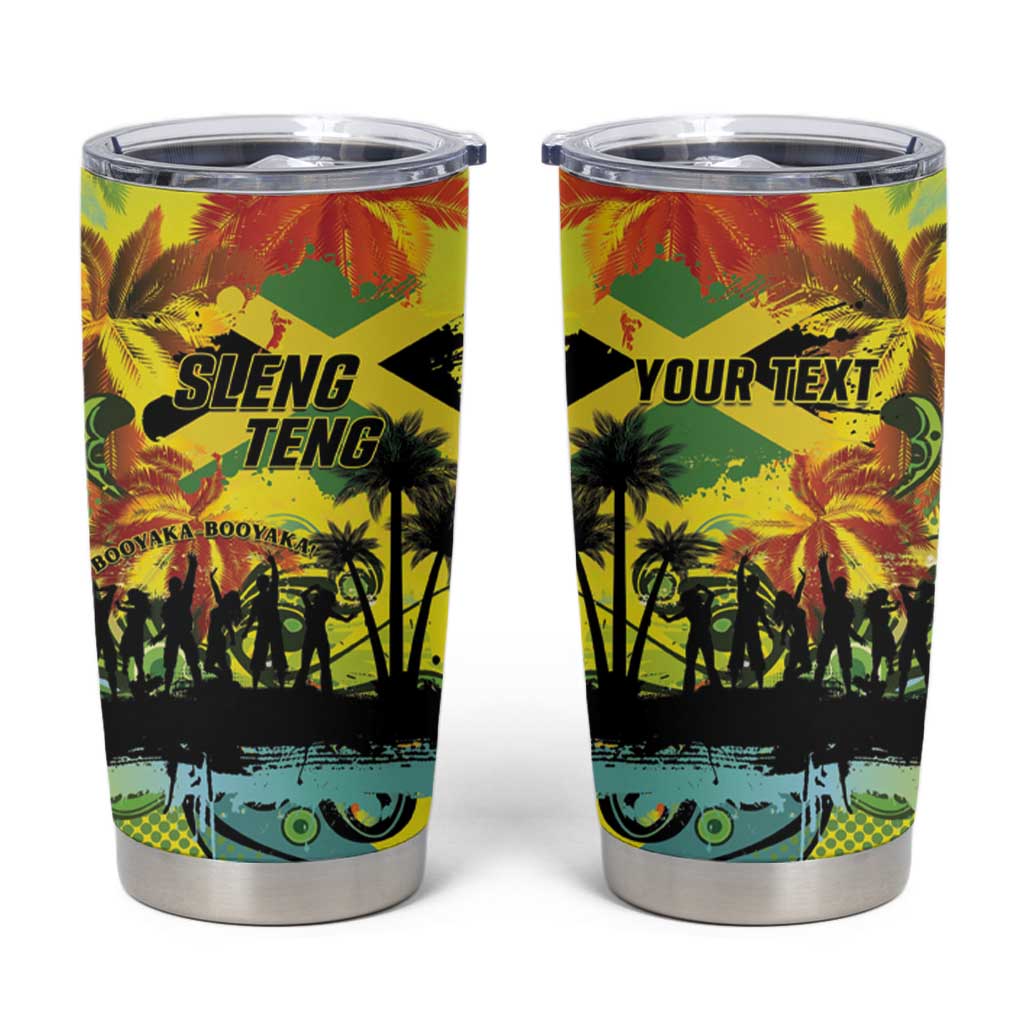 Personalized Jamaica Sleng Teng Riddim Tumbler Cup Booyaka Booyaka - Wonder Print Shop