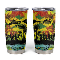 Personalized Jamaica Sleng Teng Riddim Tumbler Cup Booyaka Booyaka - Wonder Print Shop