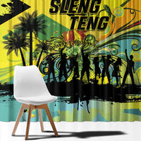 Jamaica Sleng Teng Riddim Window Curtain Booyaka Booyaka - Wonder Print Shop