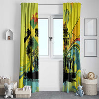 Jamaica Sleng Teng Riddim Window Curtain Booyaka Booyaka - Wonder Print Shop