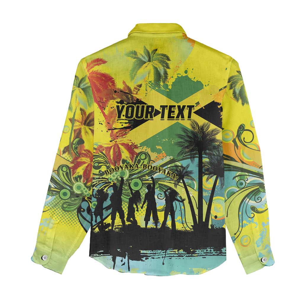 Personalized Jamaica Sleng Teng Riddim Women Casual Shirt Booyaka Booyaka - Wonder Print Shop