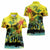 Personalized Jamaica Sleng Teng Riddim Women Polo Shirt Booyaka Booyaka - Wonder Print Shop