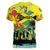 Personalized Jamaica Sleng Teng Riddim Women V-Neck T-Shirt Booyaka Booyaka - Wonder Print Shop