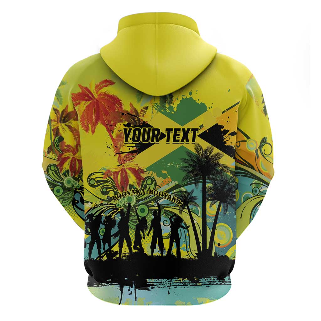 Personalized Jamaica Sleng Teng Riddim Zip Hoodie Booyaka Booyaka - Wonder Print Shop