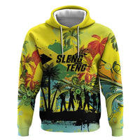 Personalized Jamaica Sleng Teng Riddim Zip Hoodie Booyaka Booyaka - Wonder Print Shop