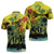 Personalized Jamaica Sleng Teng Riddim Zipper Polo Shirt Booyaka Booyaka - Wonder Print Shop