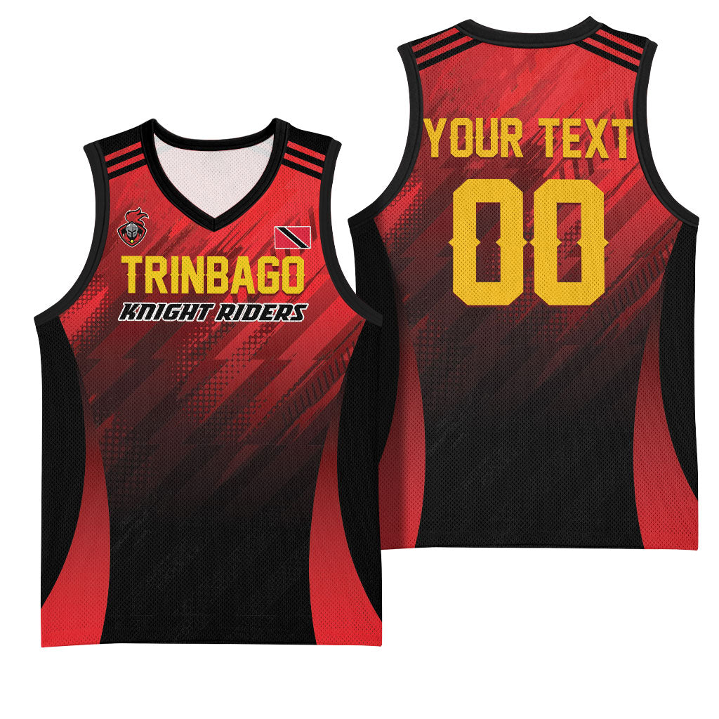 Custom Knight Riders Cricket Trinbago Basketball Jersey We Are TKR