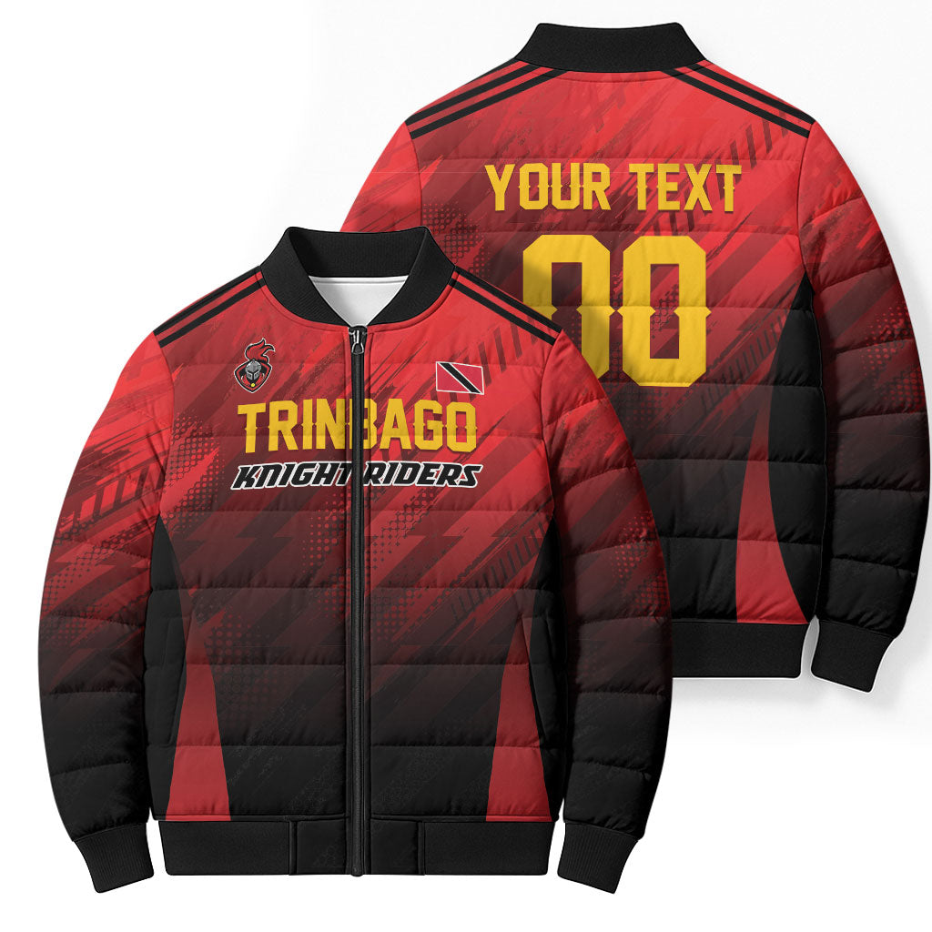 Custom Knight Riders Cricket Trinbago Bomber Puffer Jacket We Are TKR