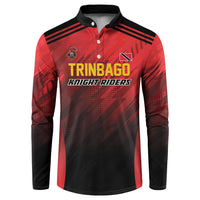 Custom Knight Riders Cricket Trinbago Button Sweatshirt We Are TKR