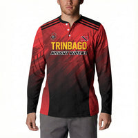 Custom Knight Riders Cricket Trinbago Button Sweatshirt We Are TKR