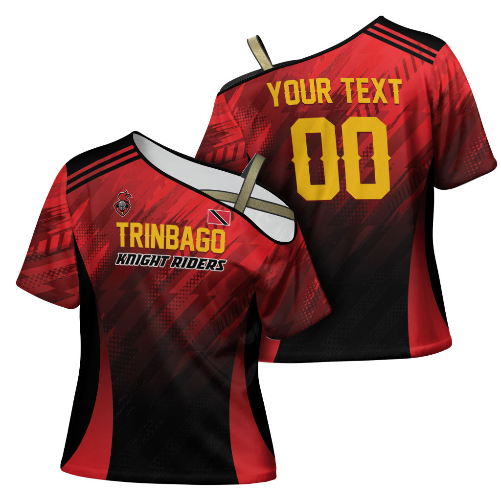 Custom Knight Riders Cricket Trinbago Cross Shoulder Shirt We Are TKR