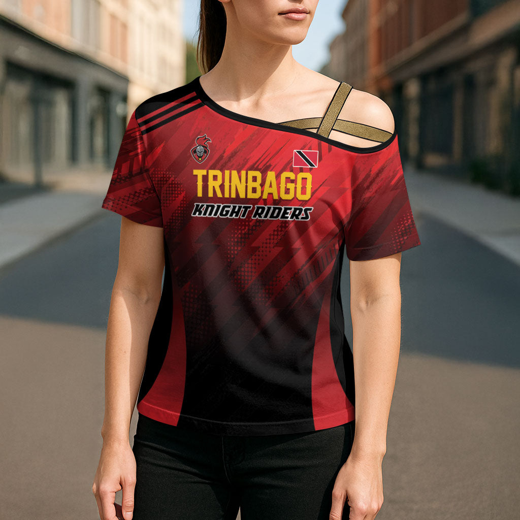 Custom Knight Riders Cricket Trinbago Cross Shoulder Shirt We Are TKR