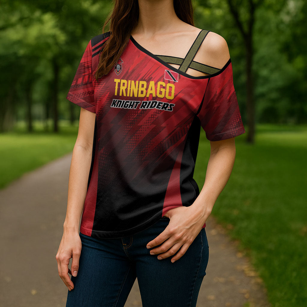 Custom Knight Riders Cricket Trinbago Cross Shoulder Shirt We Are TKR