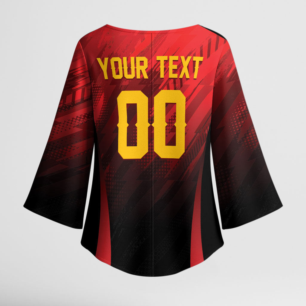 Custom Knight Riders Cricket Trinbago Kimono Sleeve Blouse We Are TKR