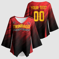 Custom Knight Riders Cricket Trinbago Kimono Sleeve Blouse We Are TKR