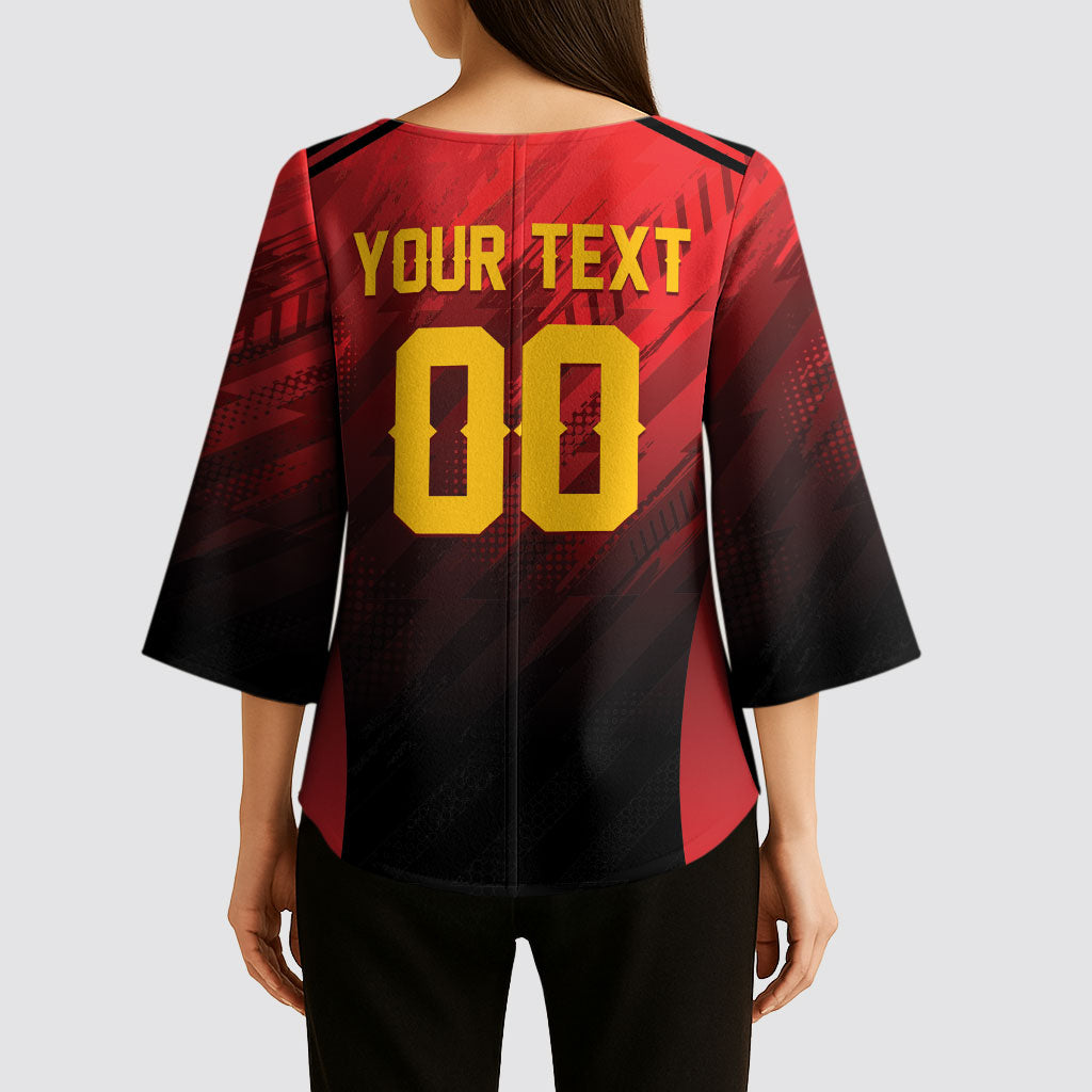 Custom Knight Riders Cricket Trinbago Kimono Sleeve Blouse We Are TKR