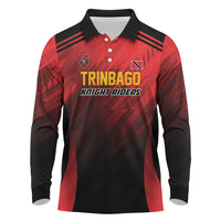 Custom Knight Riders Cricket Trinbago Long Sleeve Polo Shirt We Are TKR