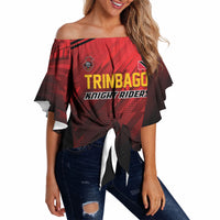 Custom Knight Riders Cricket Trinbago Off Shoulder Wrap Waist Top We Are TKR
