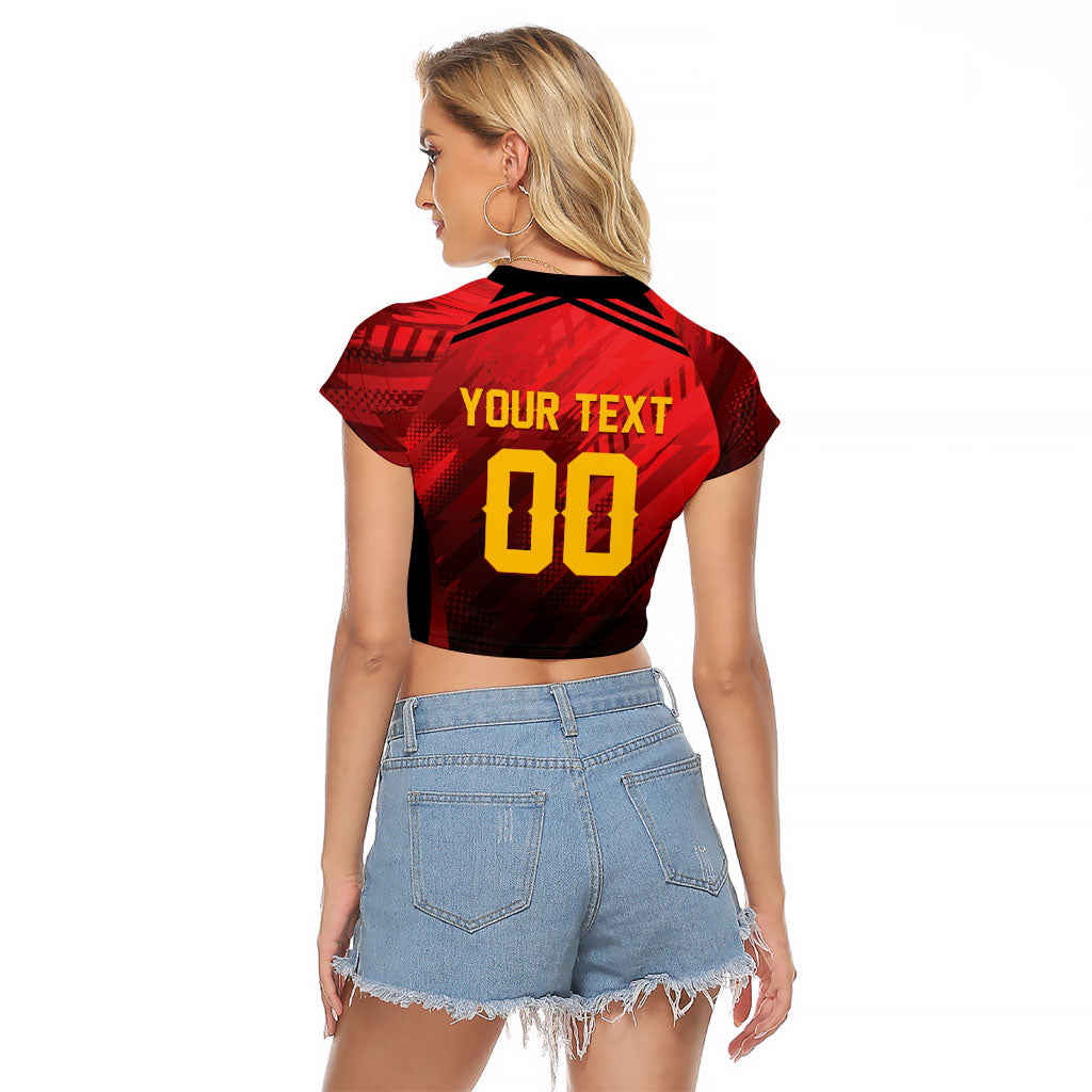Custom Knight Riders Cricket Trinbago Raglan Cropped T Shirt We Are TKR