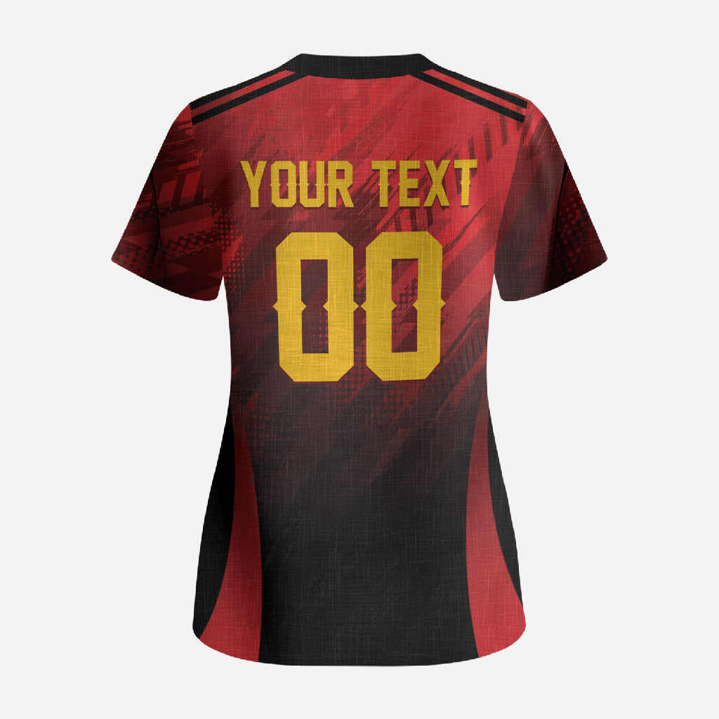 Custom Knight Riders Cricket Trinbago Scrub Top We Are TKR