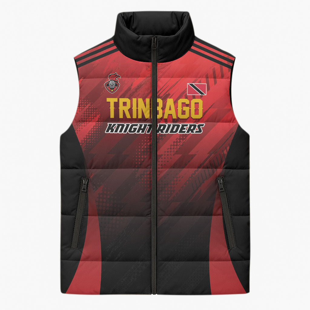 Custom Knight Riders Cricket Trinbago Sleeveless Puffer Jacket We Are TKR