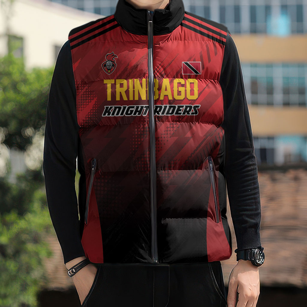 Custom Knight Riders Cricket Trinbago Sleeveless Puffer Jacket We Are TKR