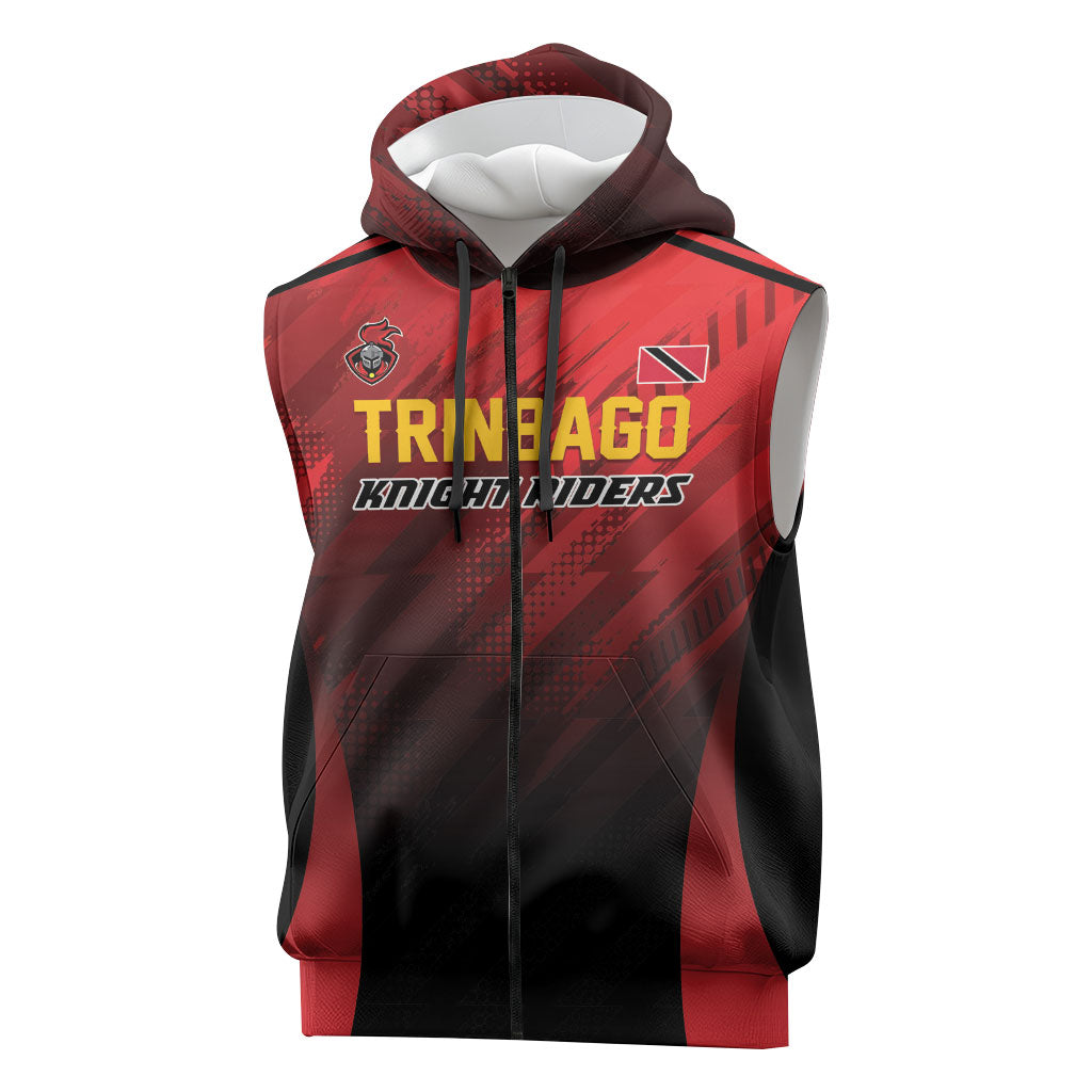 Custom Knight Riders Cricket Trinbago Sleeveless Zip Hoodie We Are TKR