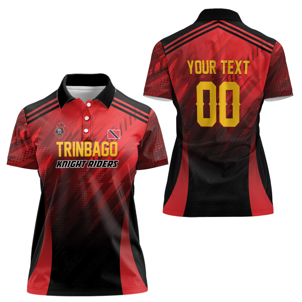 Custom Knight Riders Cricket Trinbago Women Polo Shirt We Are TKR