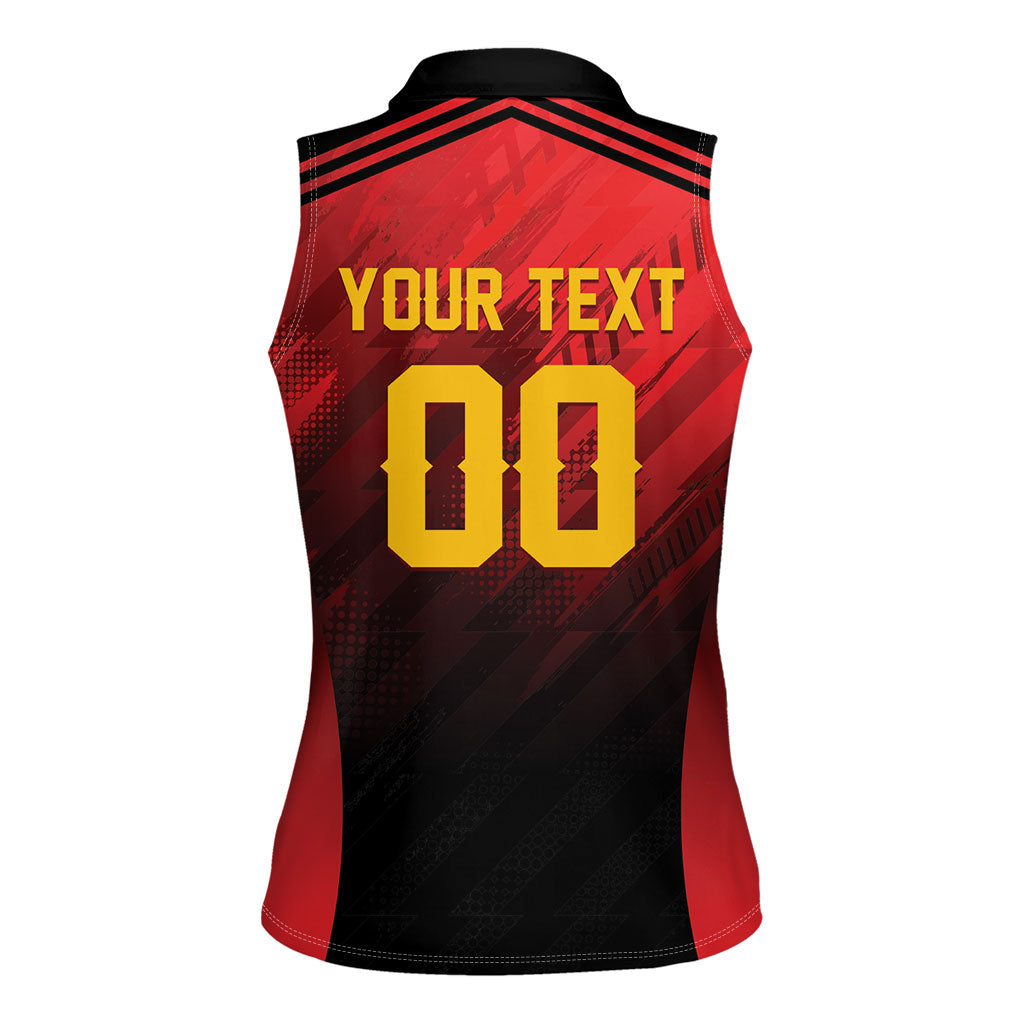 Custom Knight Riders Cricket Trinbago Women Sleeveless Polo Shirt We Are TKR