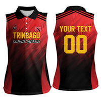 Custom Knight Riders Cricket Trinbago Women Sleeveless Polo Shirt We Are TKR