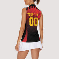 Custom Knight Riders Cricket Trinbago Women Sleeveless Polo Shirt We Are TKR