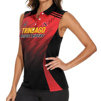 Custom Knight Riders Cricket Trinbago Women Sleeveless Polo Shirt We Are TKR